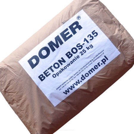 beton, szamot, kruszywo żaroodporne BOS 135