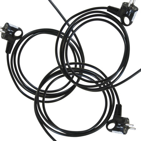 przewody zasilające, wtyczki, gniazda, bezpieczniki