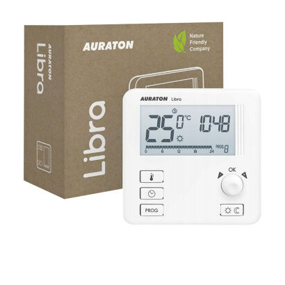 Temperature regulator panel AURATON LIBRA