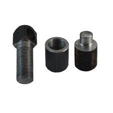 Zawias toczony stalowy regulowany do spawania 3 elementy - cienki - 2