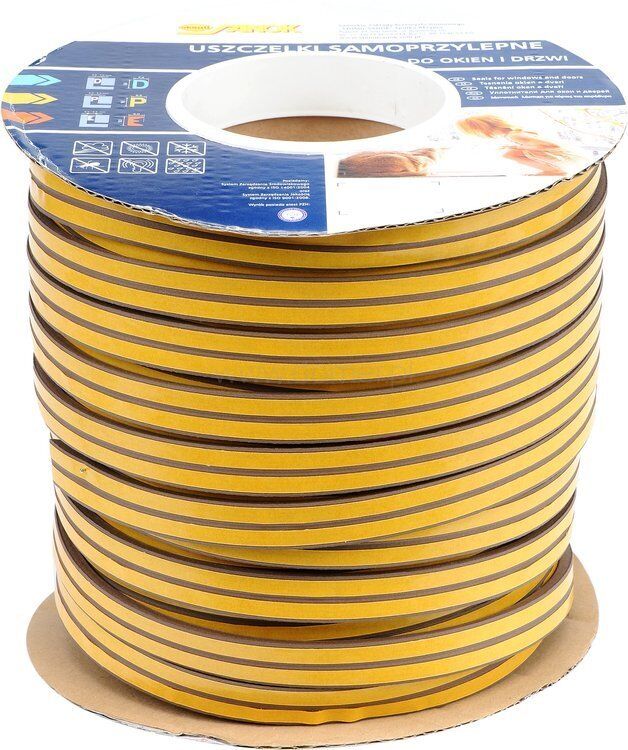 Self-adhesive brown rubber gasket GD1 2 x 50 m