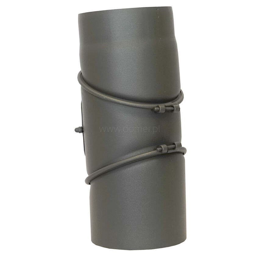 Komínové koleno 3-dielne nastaviteľné oceľové maľované priemer 160 mm