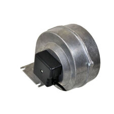 Dmuchawa do kotła, wentylator DM 125 klapka, przewód 2 m - 3