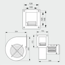 Dmuchawa CMB/2 -160/060 0,37 KW - 7