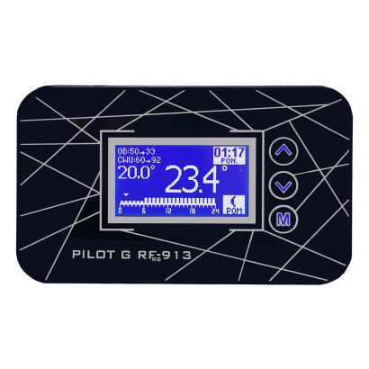 Panel sterujący regulator pokojowy termostat PILOT G RF CZARNY 913.01