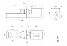 Podajnik do kotła, zestaw ze sterownikiem, zbiornikiem i dmuchawą Ekoenergia - 15 - 25 kW - ramka podajnika 25 x 25 cm - 2