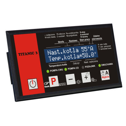 Přední panel pro regulátor TITANIC