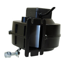 Dmuchawa do podajnika wentylator kotła pieca DM 85 malowana obudowa, przesłona X, klapka - 3