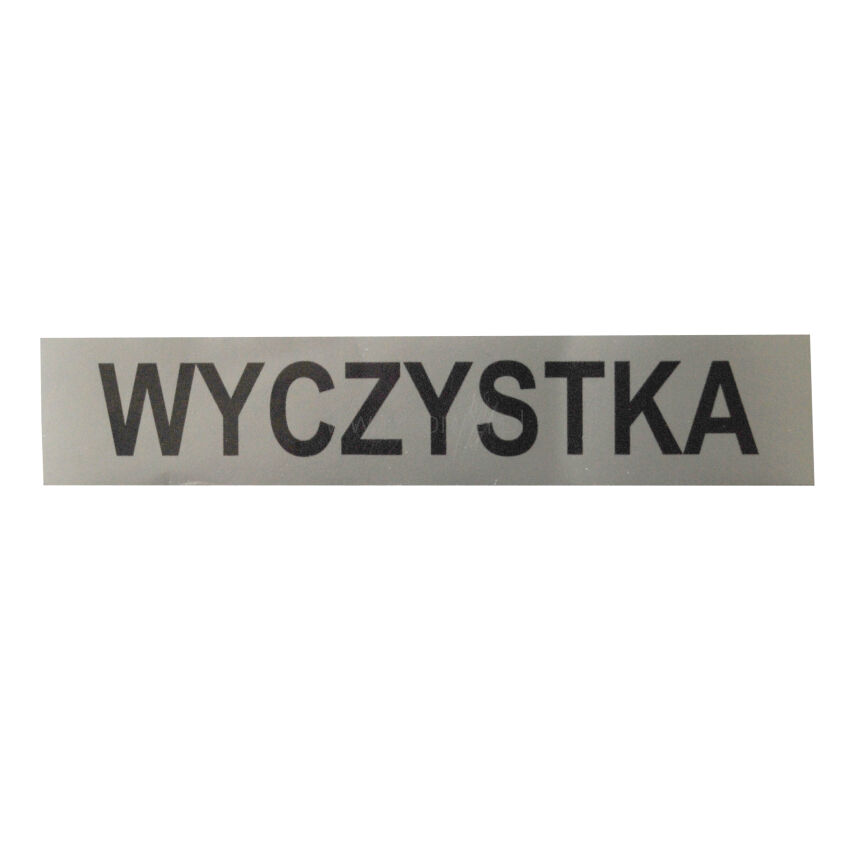 Sticker CLEARANCE silver
