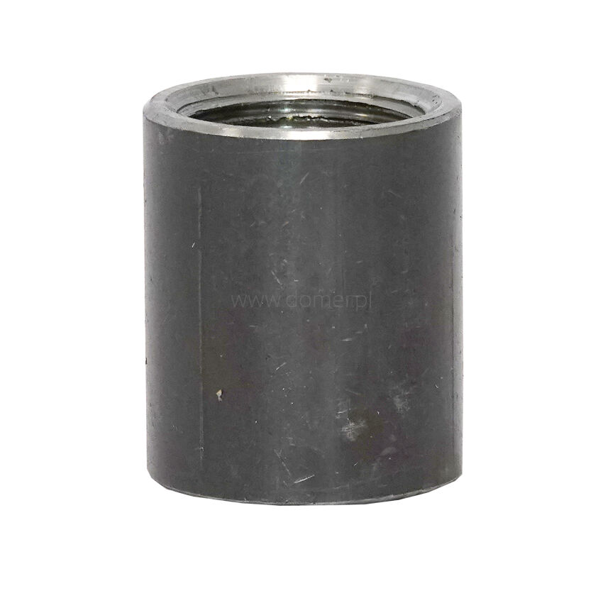 Steel turned coupling for welding threaded thread 3/4 inch length 35 mm