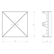Palenisko ogrodowe metalowe FOCOLARE 3 blacha 3mm, malowane, 80cm - 3