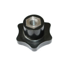 Rękojeść gwiazdkowa z gwintem wewnętrznym C-50 M-10 - mosiądz - 2