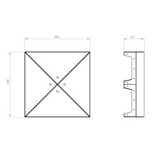 Palenisko ogrodowe metalowe FOCOLARE 3 blacha 2mm, niemalowane, 70cm - 5