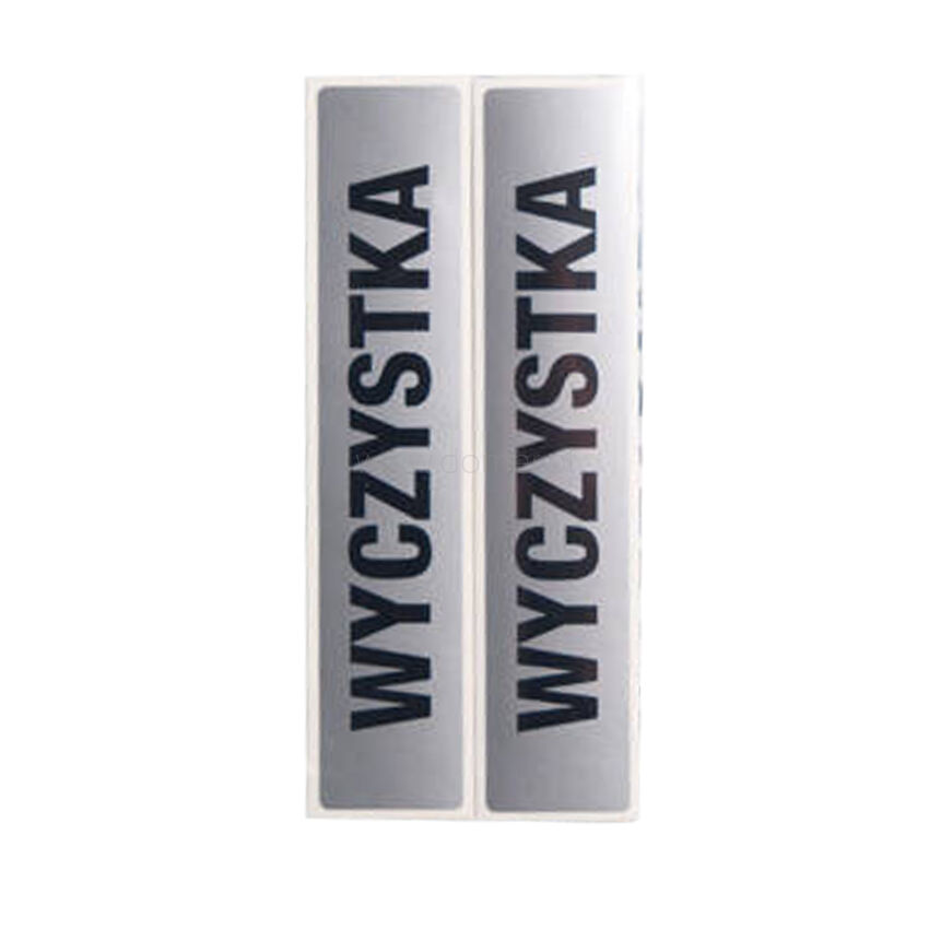 Sticker CLEARANCE size 150 x 30 mm - silver foil