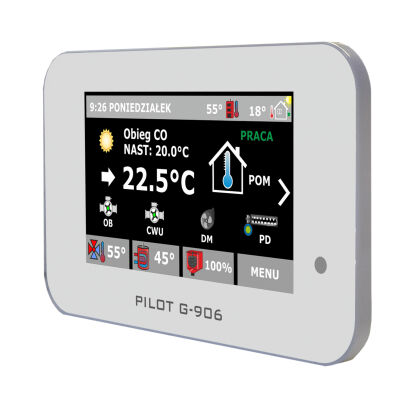 Panel sterujący regulator pokojowy termostat PILOT G  906 dotykowy ekran