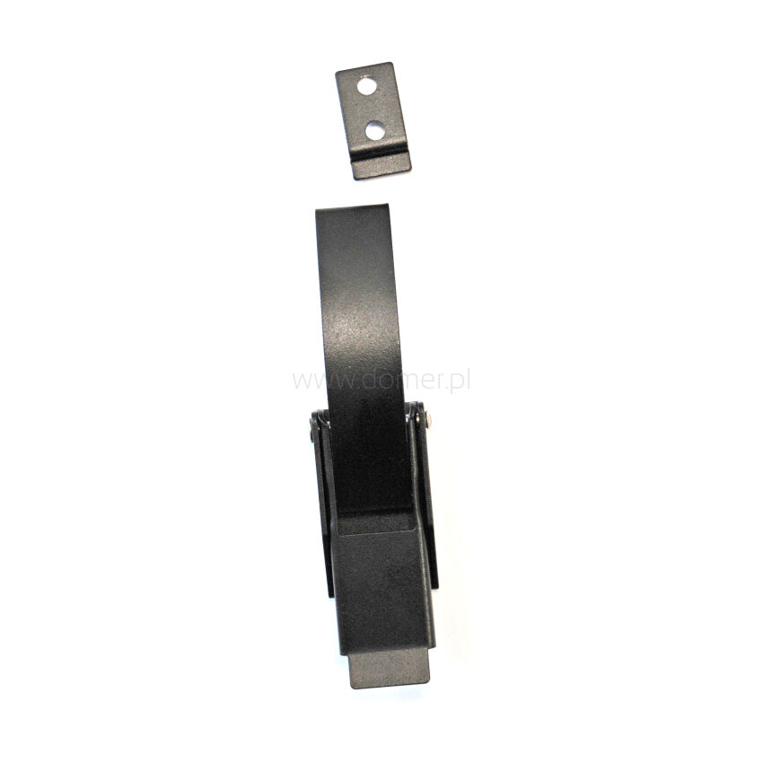 Pružný bokový zámek RAL 9005/MAT - komplet se zámkem