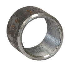 Steel turned coupling for welding threaded thread 3/4 inch length 50 mm - 2