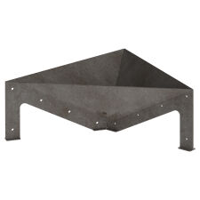 Palenisko ogrodowe metalowe FOCOLARE 1 z blachy 3mm, niemalowane, 75cm - 2