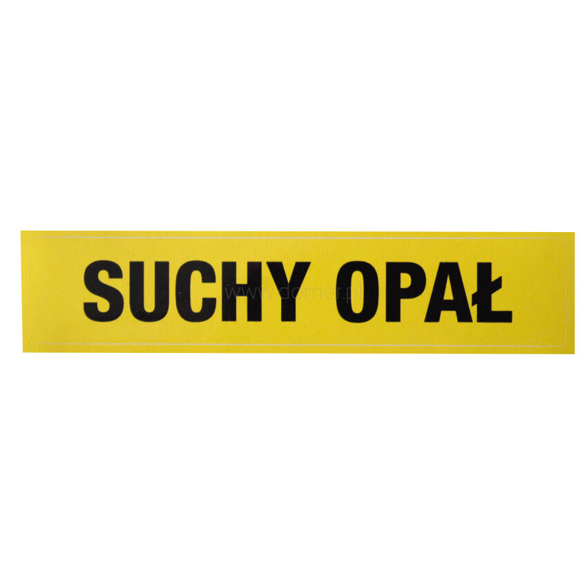 Sticker DRY FUEL size 150 x 30mm