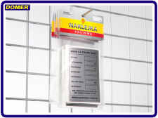 Nameplate sticker size 70 x 90 mm - silver - 3