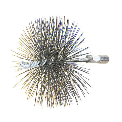 Steel brush metal cleaning rod made of round steel FI 120 with M-12 thread