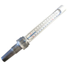 Simple thermometer for boiler furnace - 1/2 inch thread - vertical - 4