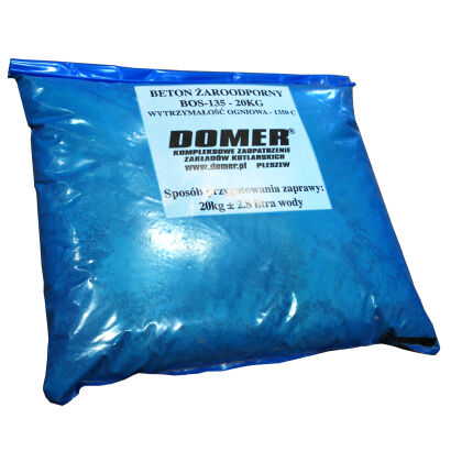Beton żaroodporny kruszywo szamot BOS 135 - 10 kg