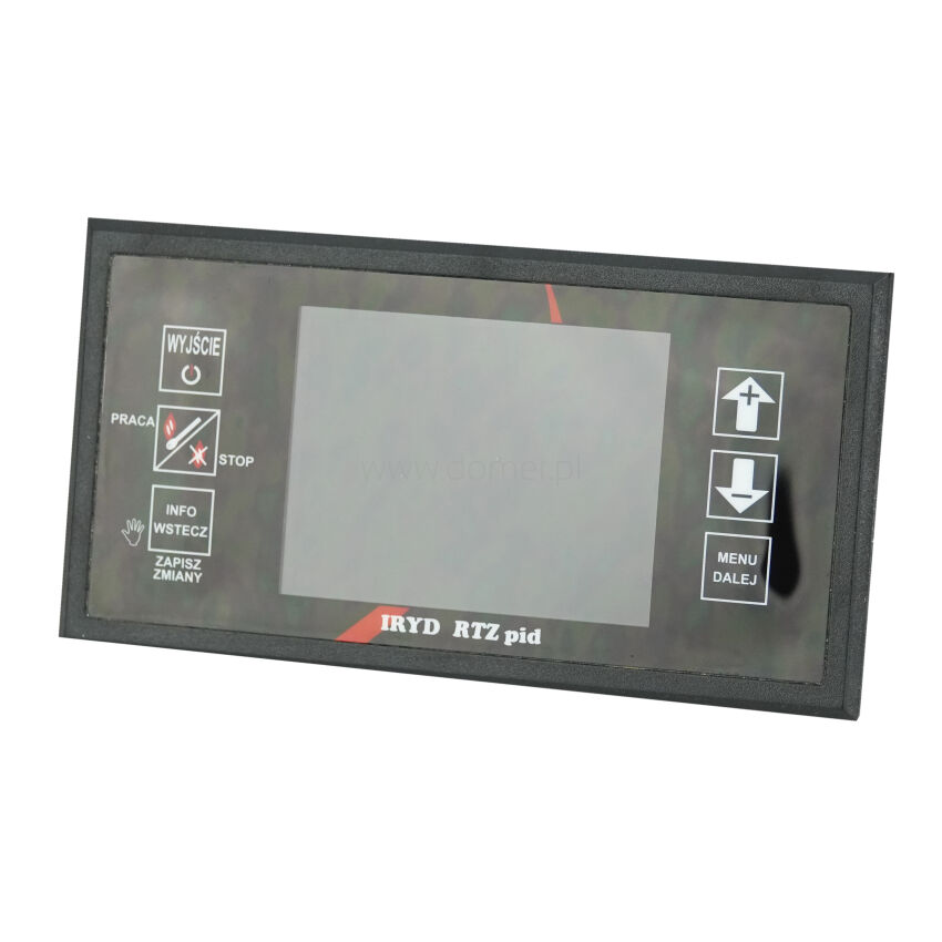 Front panel of IRYD RTZ controller PID algorithm - color version