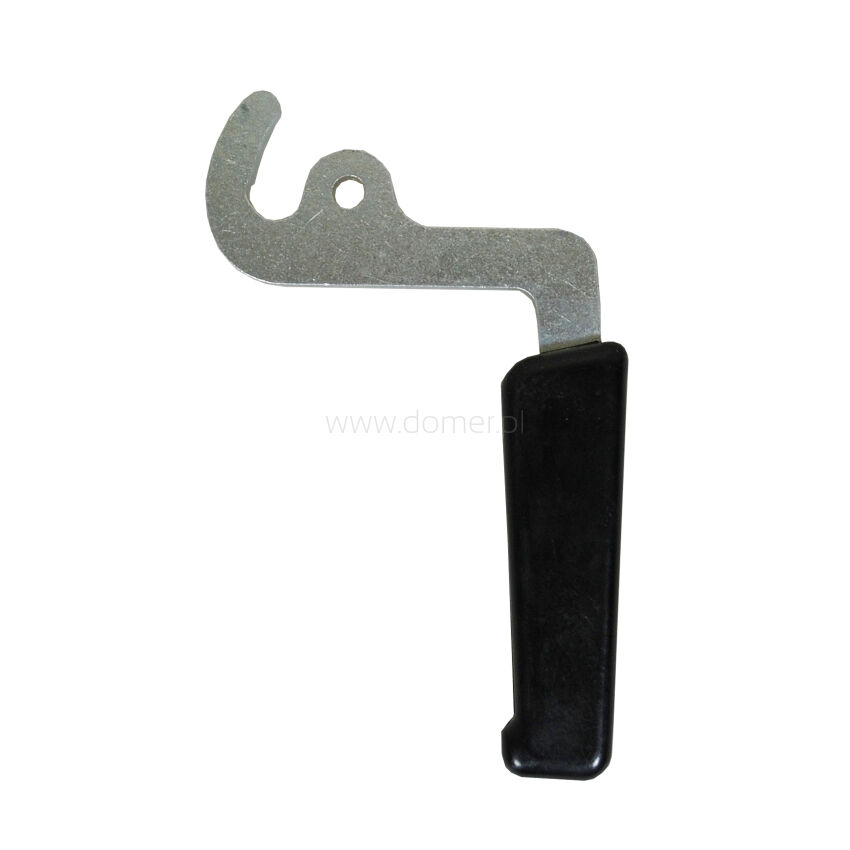 Handle for boiler stove door G slanted with cutout