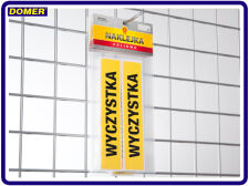 Sticker CLEARANCE size 150 x 30 mm - yellow foil - 2