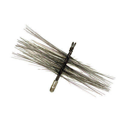 Steel brush metal cleaning brush made of round steel FI 300 with M-12 thread