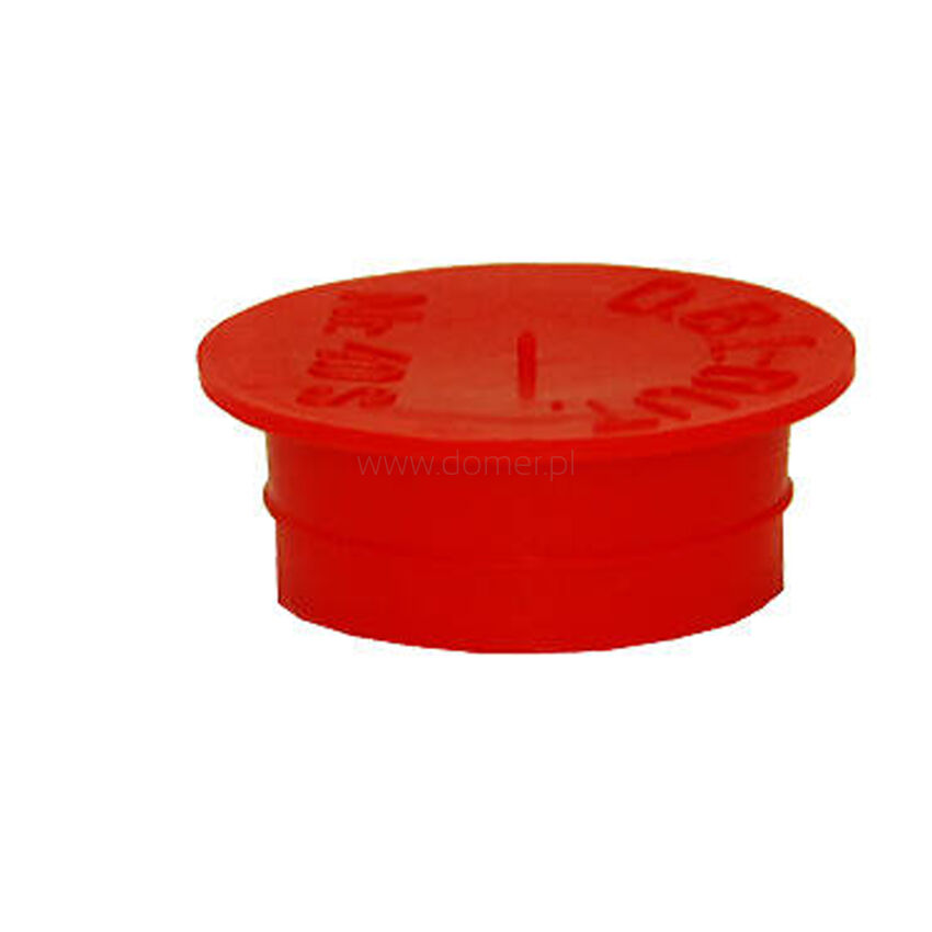Red internal cap 1/2 inch plug - 41 0035