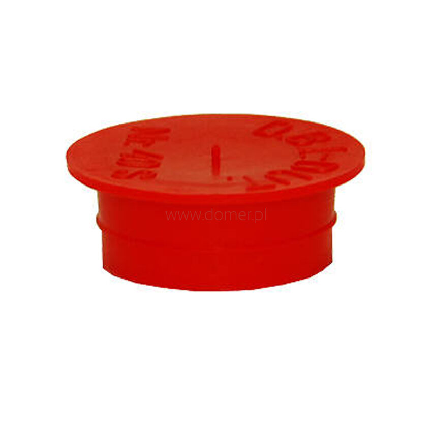 Red internal cap 1 inch plug - 41 0050