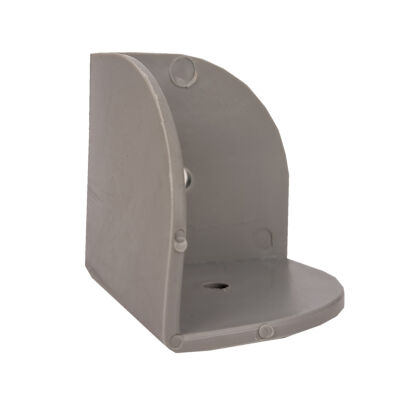 Plastový šedý roh