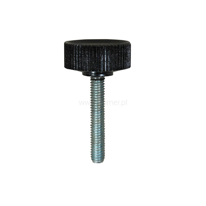 Rýhované kolečko se závitem vnějším M-6 x 35 mm