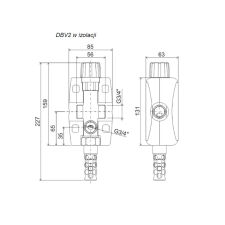 Termostat ochronny kotła 95 stopni C - 3/4 cala - DBV-2 REGULUS - 5