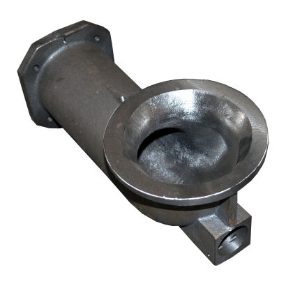 Litinové koleno podavače 50 a 75 kW litina pro šnekový podavač na jemný uhlí