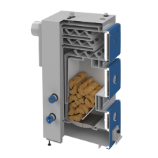 Kocioł na drewno PELLPAL D o mocy 25 kW z miarkownikiem Regulus - EcoDesign, 5 Klasa - 6
