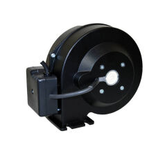 Dmuchawa do podajnika wentylator kotła pieca DM 85 przewód 2 m i przesłoną X czarna, puszka przód - 2