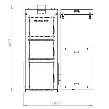 Kocioł na pellet PELLPAL DUO o mocy 35 kW - certyfikat 5 Klasa EcoDesign - 16