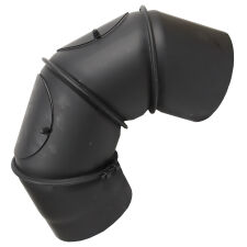 Kolano kominowe 4 elementowe nastawne stalowe malowane średnica 150 mm - 6