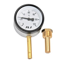 Round dial thermometer TBR 63 thread 1/2 inch - 2