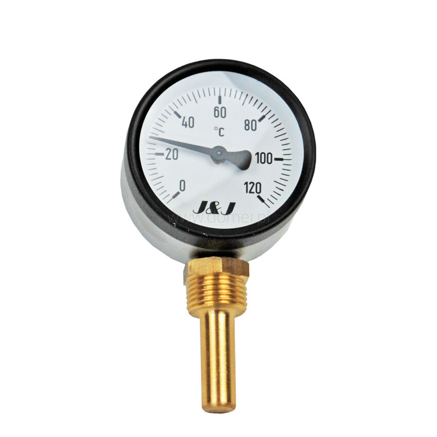 Round dial thermometer TBR 63 thread 1/2 inch