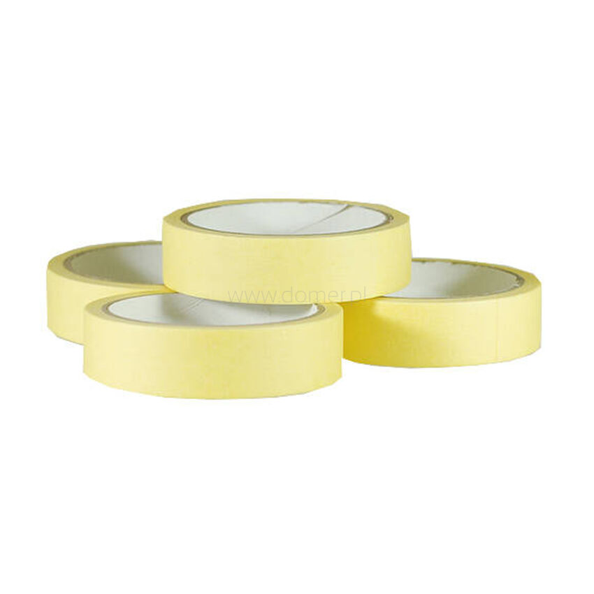 Selbstklebendes Papierband schmal gelb 25 mm