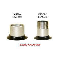 Osłonka króćća mufki średnica 21 mm (KM 21) - czerwona - 2