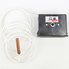 Rectangular thermometer for central heating boiler with capillary - white shield - 3