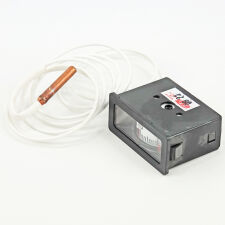 Termometr prostokątny do kotła centralnego ogrzewania z kapilarą - biały szyld - 4