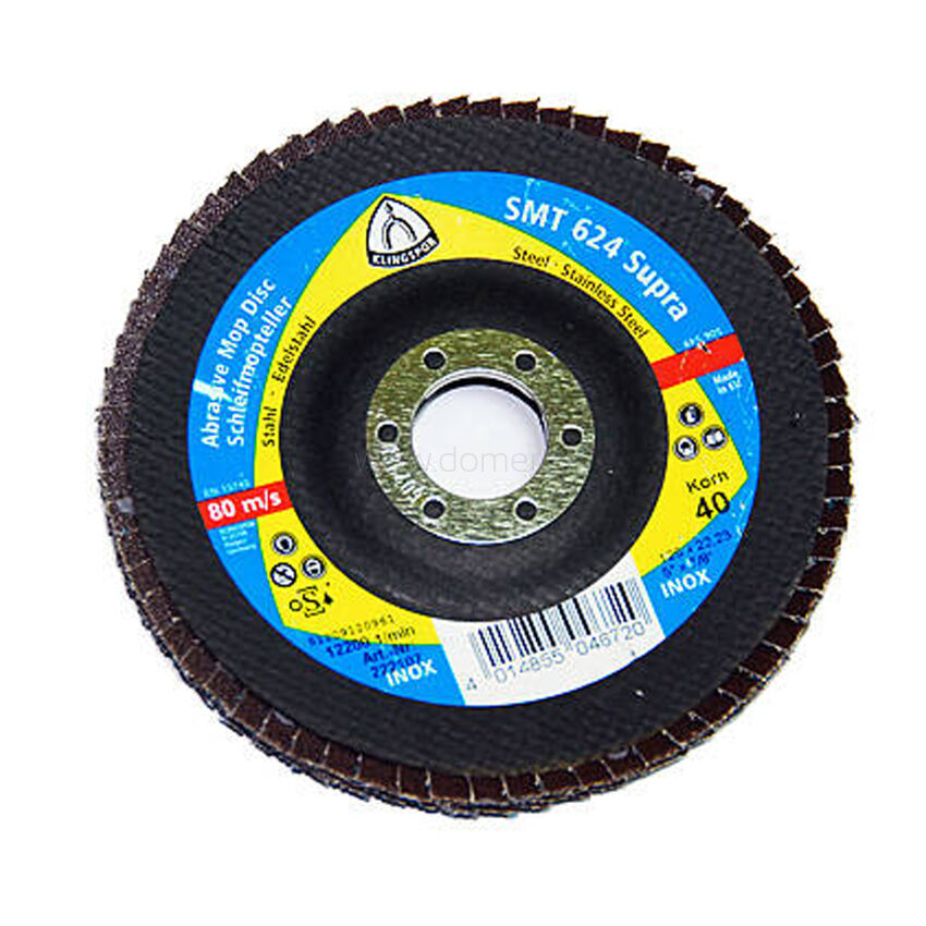 Flap disc plate lamellar Ø 125 x 40 Klingspor