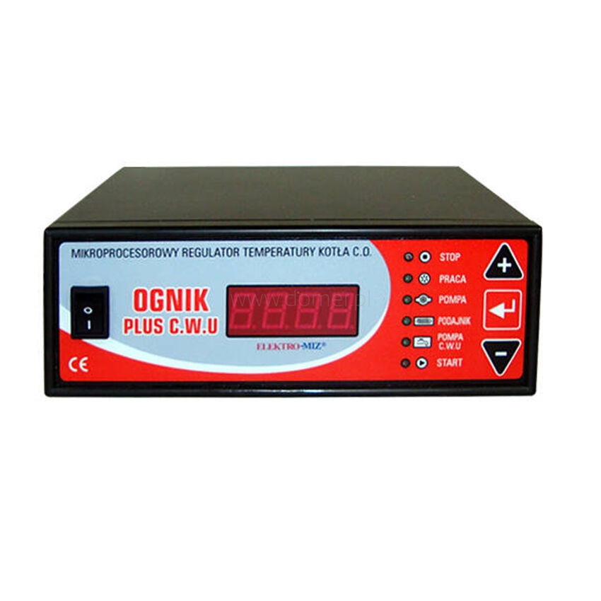 OGNIK PLUS C.W.U. controller temperature regulator for boiler furnace with feeder