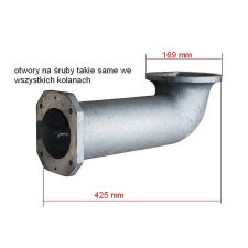 Gusseisernes Bogenstück 75 kW Gusseisen für Schneckenförderer - 3